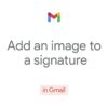How to: Add an image to a signature in Gmail