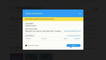 How to share documents with other agents